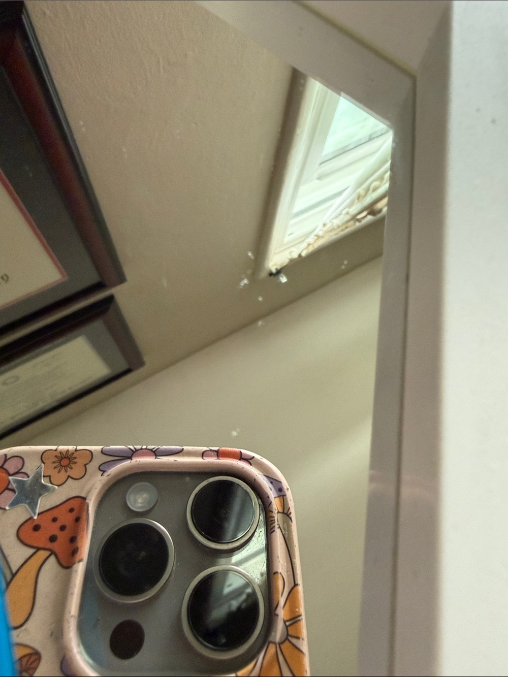 Ripndip Hexagon Mirror with Blue Decal - Picture 3 of 4